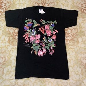 Floral Hummingbirds tee